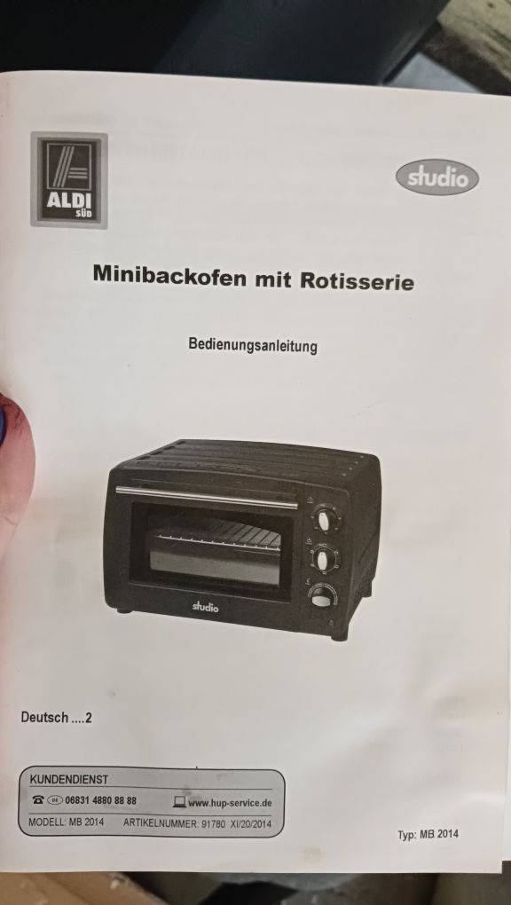 Piekarnik mini z Aldi