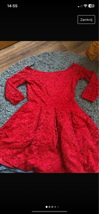 Czerwona sukienka s.Moriss