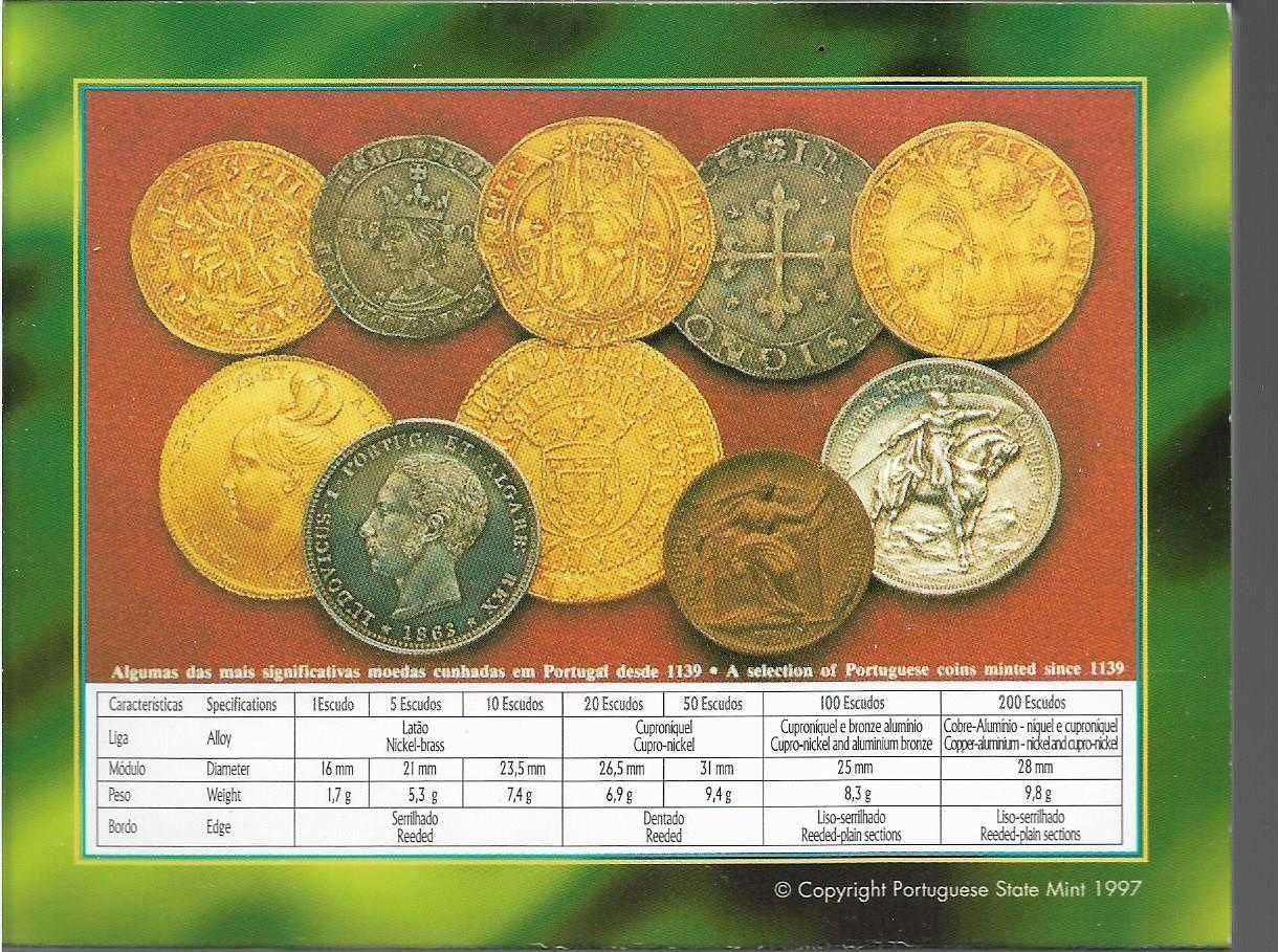 Moedas - - - Portugal - - - "1997 - Carteira PROOF"