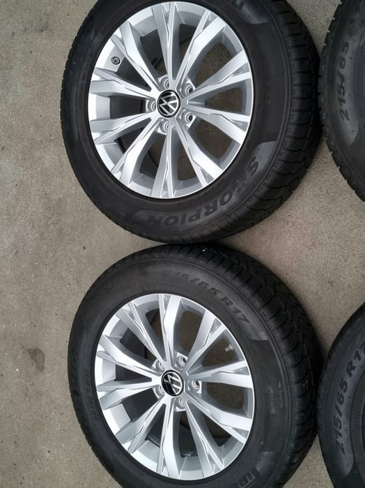 Koła Zimowe Alu z czujnikami 17" VW Tiguan II 2 5x112 Oryginalne