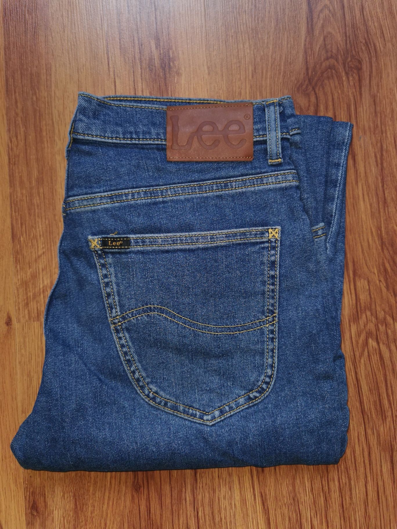 LEE Brooklyn Straight W32 L30 spodnie jeansowe jeansy