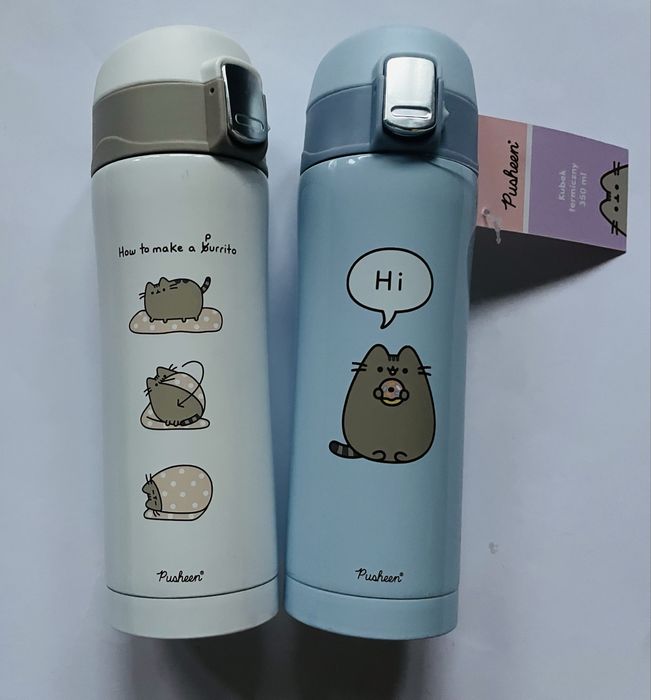 Dwa kubki termiczne pusheen