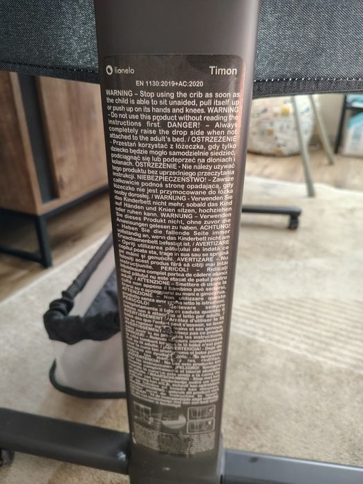 Łóżeczko dostawne Lionelo Timon dostawka do łóżka łóżeczko turystyczne