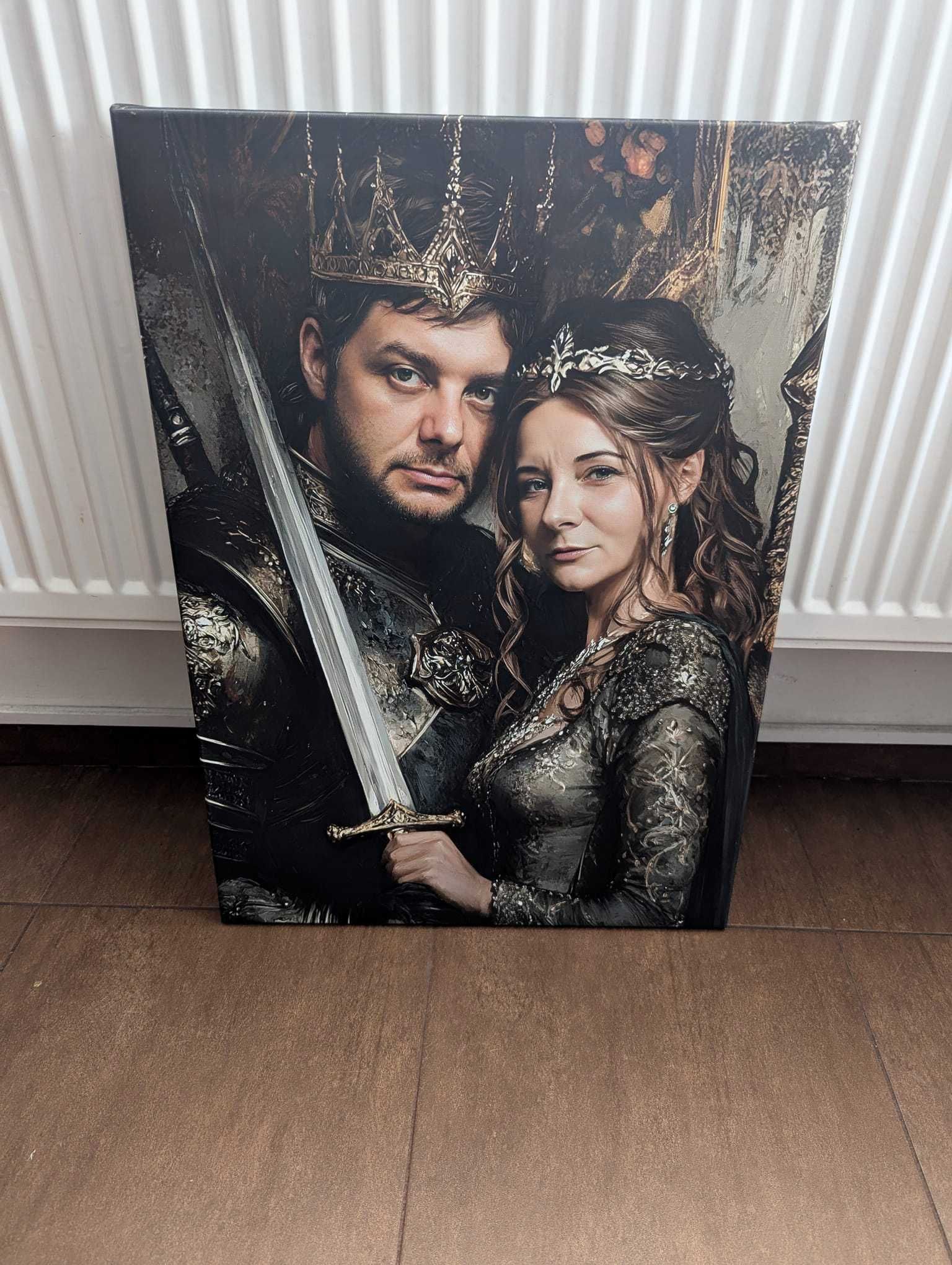 Portret Personalizowany na Płótnie 50x70 Bawełna 360g