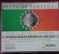 16 medalhas em prata de lei