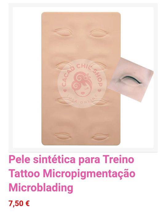 Pele sintética para Treino Tattoo Micropigmentação Microblading