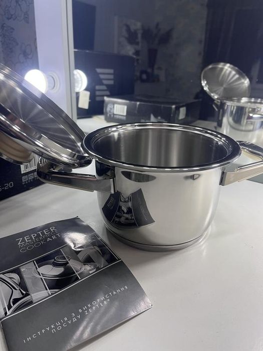 Нова каструля 2,2л цептер/zepter посуда цептор