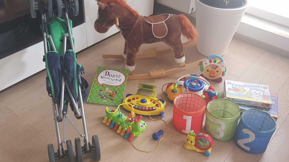 Wózek dziecięcy Jedo Fyn 3 w 1 +wózek (parasolka) + bujaczek i zabawki