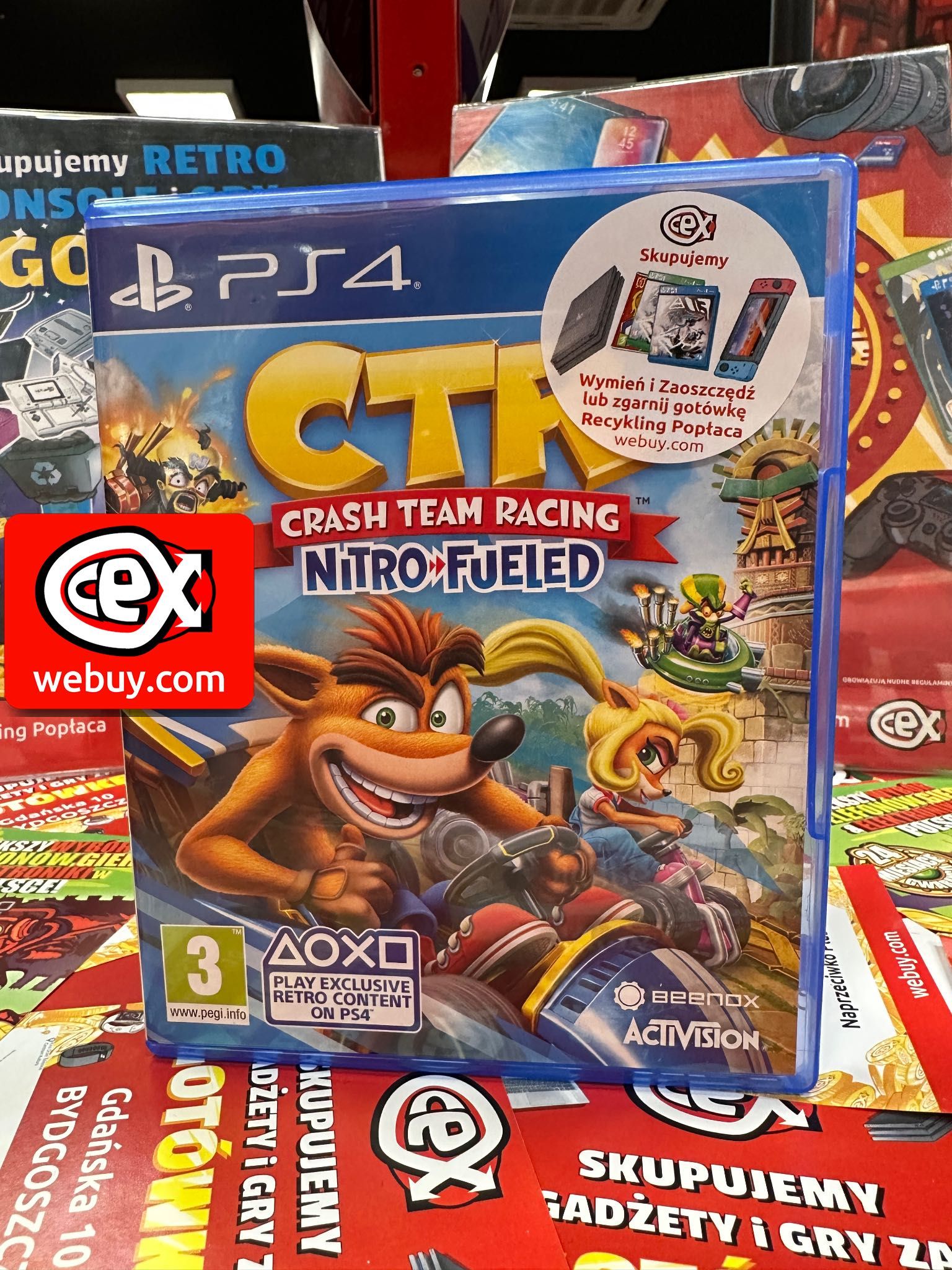 Gra Crash Team Racing Nitro-Fueled [PS4] CeX Bydgoszcz