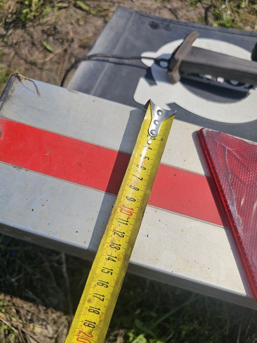 Zderzak tył naczepa ,przyczepa , aluminiowy z chlapaczem ; belka tył ,