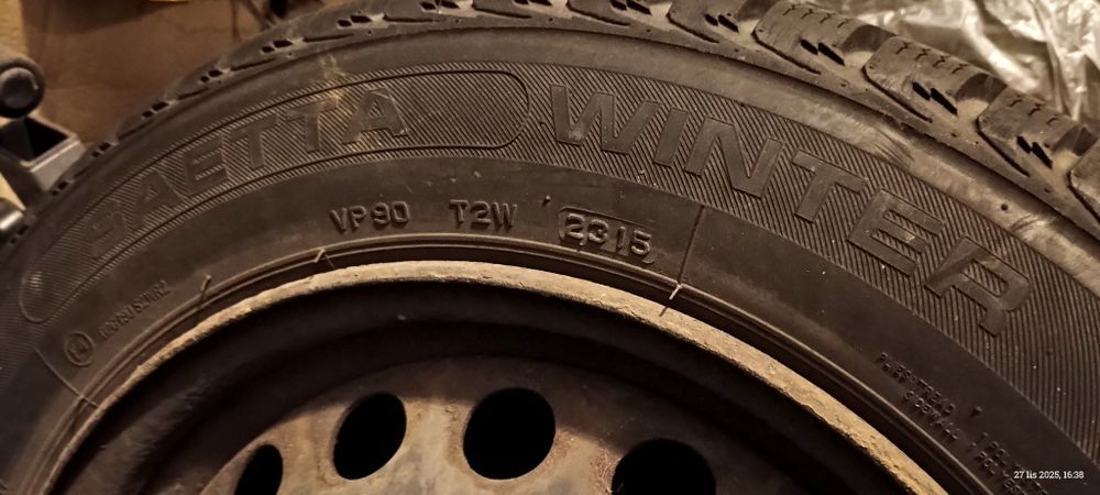 4x Opony zimowe 185/60R15