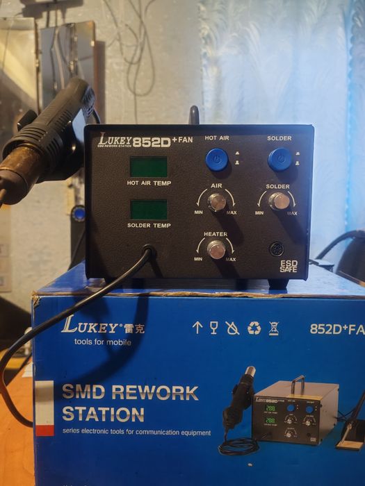 Паяльн станція Lukey 852D+FAN
4 відгуки
Код:  2702