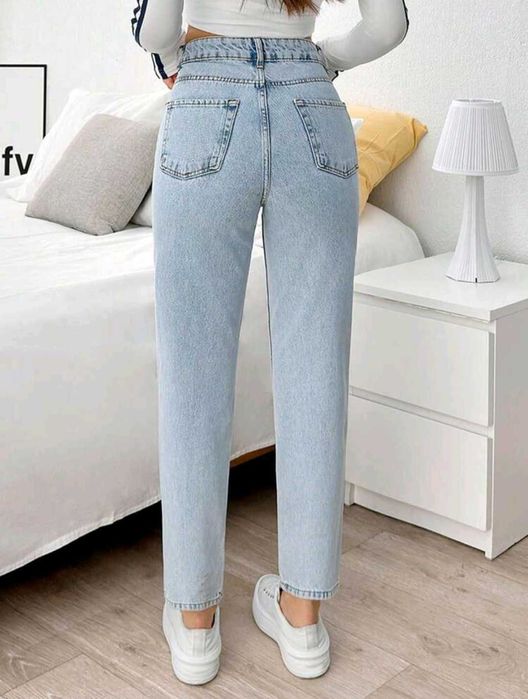 Новіт жіночі джинси мом,трапеція, S ,з високою талією