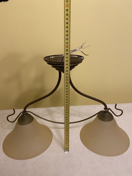 Lampa sufitowa kremowe klosze