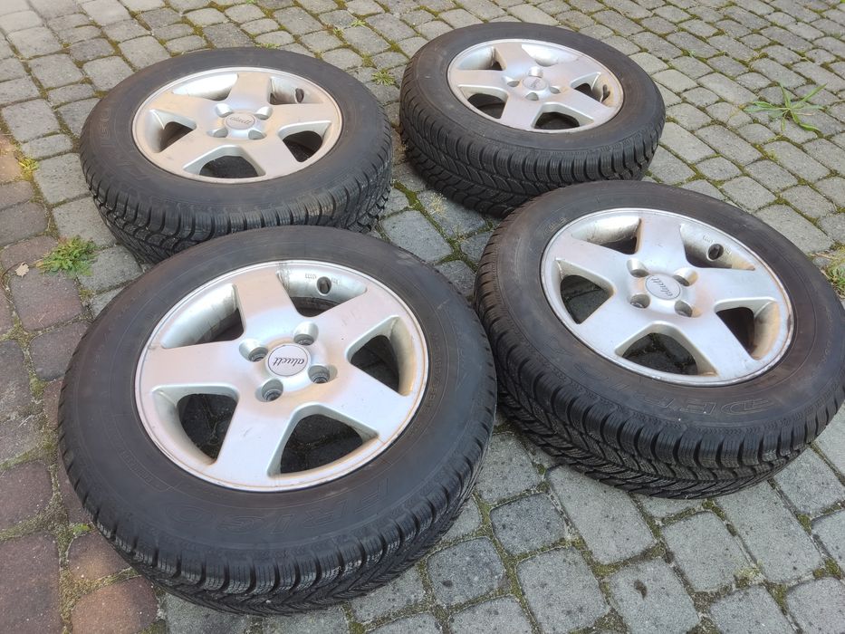 Koła 4x100 + opony zimowe R15 195/65 2022 r.