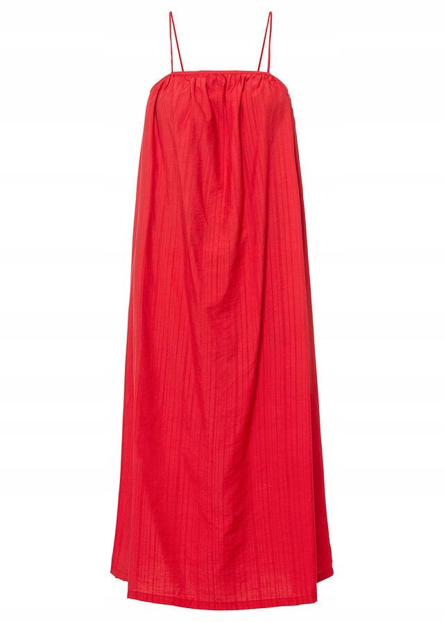 B.P.C czerwona sukienka midi letnia ^40