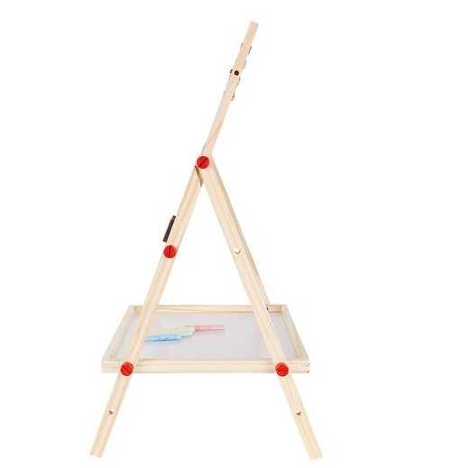 Мольберт деревянный доска двухсторонняя для рисования учебная
