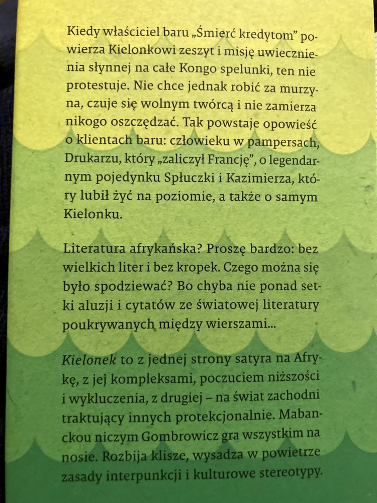 „Kielonek” Alain Mabanckou