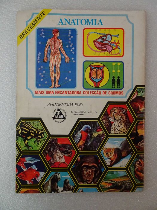 Caderneta de cromos vazia Fauna Vertebrados