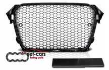 Grill AUDI A4 B8 11- wzór RS z PDC czarny połysk