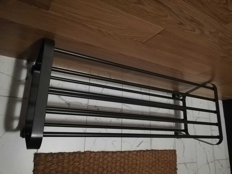 ławka półka na buty stalowa loftowa