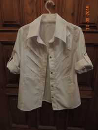 Школьная белая блузка, кофточка для девочки, 2-4 класс + подарок