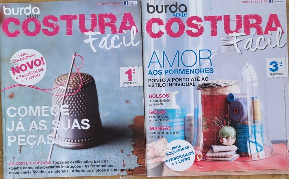 Burda Costura Fácil e Burda Almofadas