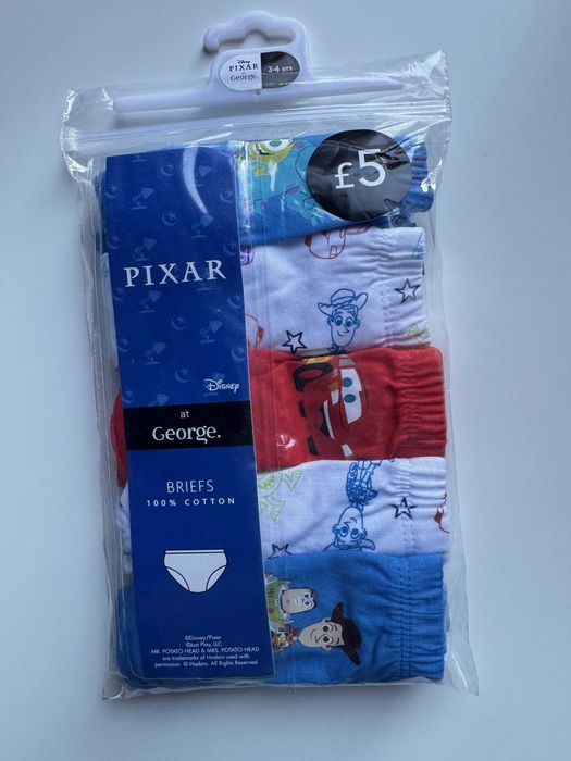 Набір трусиків Джордж Pixar 3-4р (98/104см) трусы, набор трусов, труси