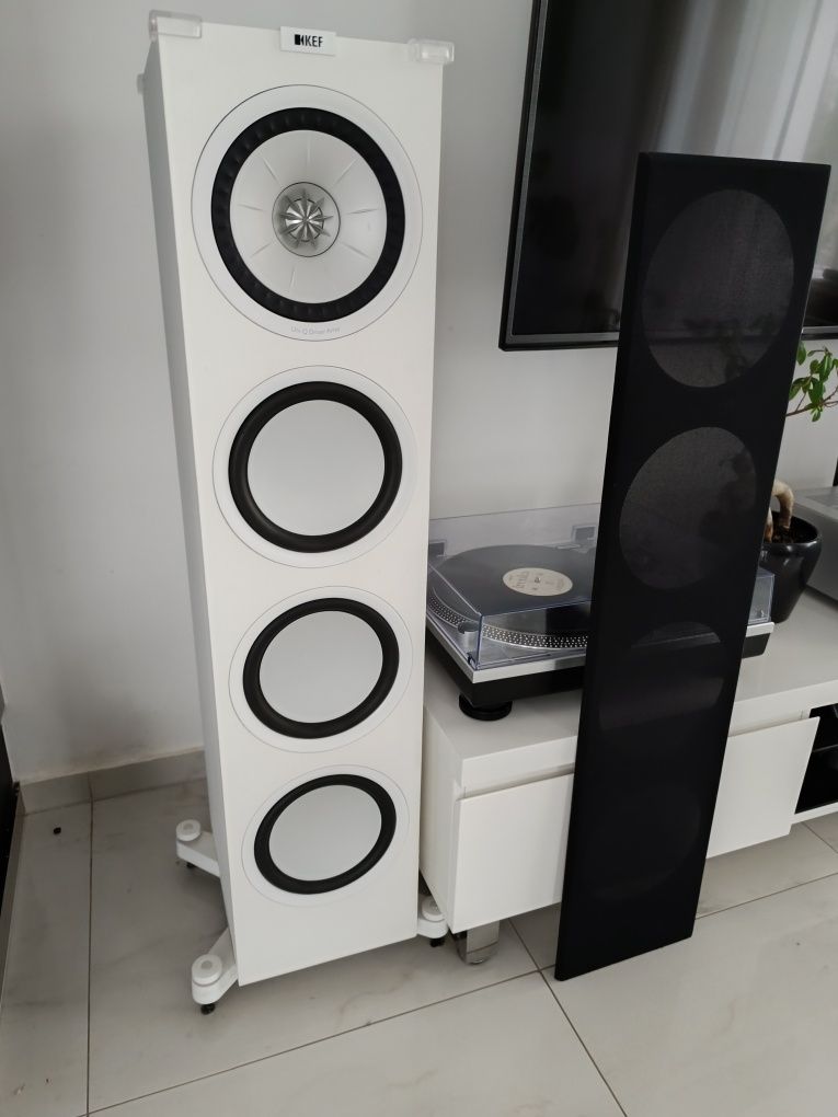 Yamaha R-N803D z kolumnami Kef Q950 - super zestaw stereo.