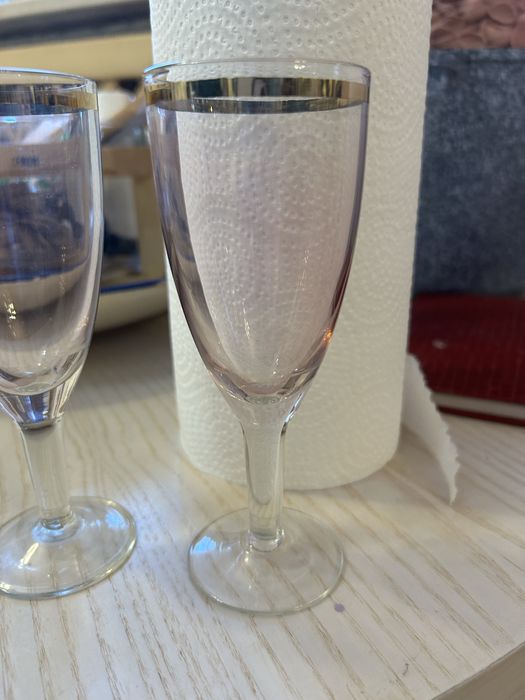 Продаю  вінтажні бокали 50- 70 роки. В ідеальному  стані з позолотою