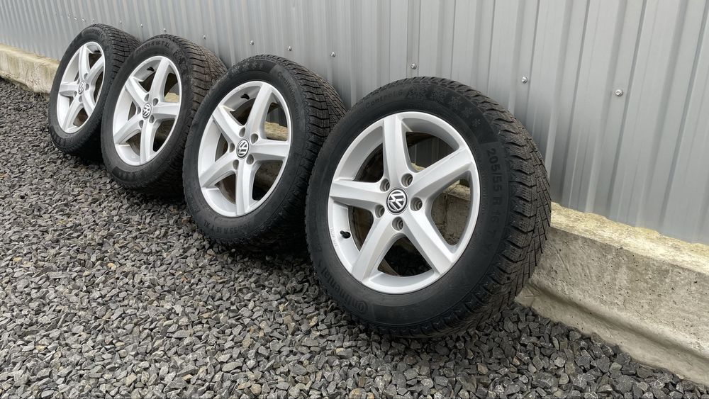 Диски алюмінієві легкосплавні гума шини VW Golf 7 R16 5G0071496