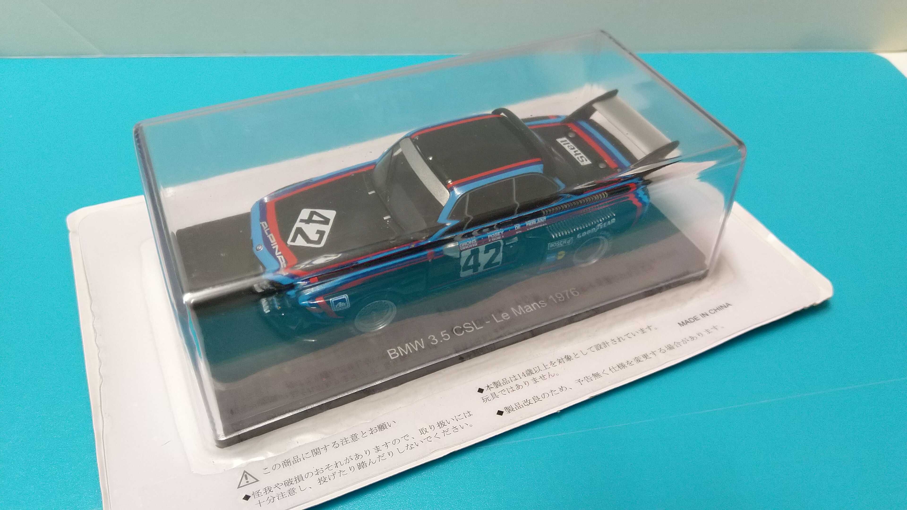BMW 3.5 CSL #42: 24h Le Mans 1976 - Miniatura Spark/Hachette 1/43