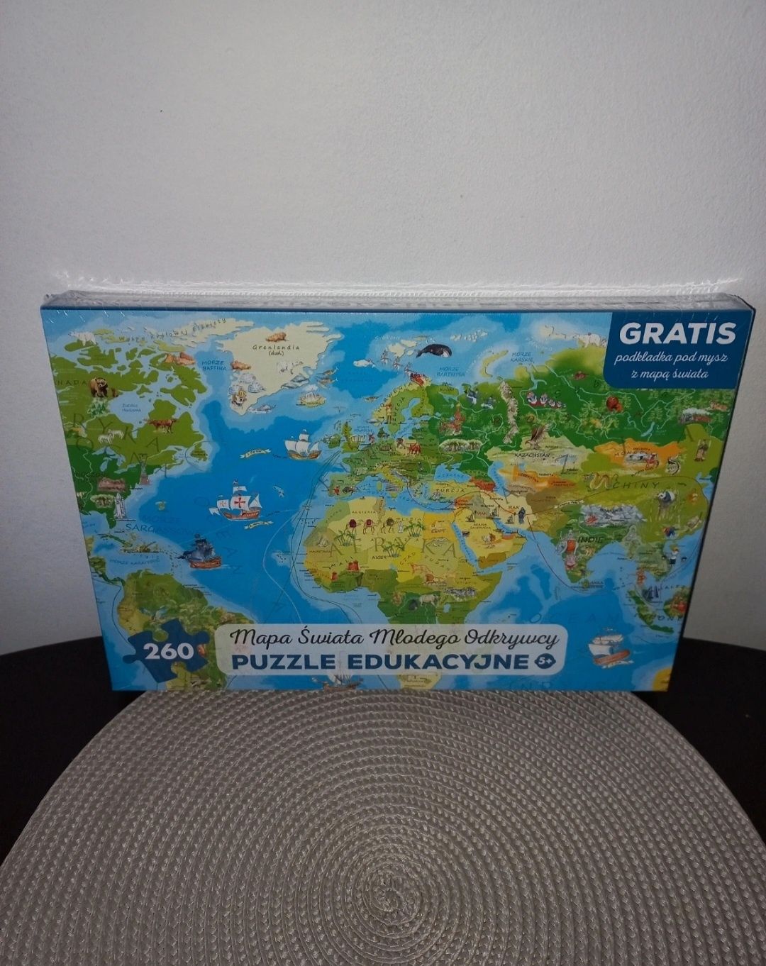 ArtGlob puzzle edukacyjne Mapa świata