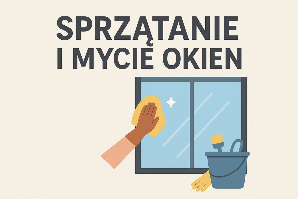 Sprzątanie i mycie okien - solidnie i terminowo
