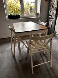Stół kuchenny i trzy krzesła IKEA
