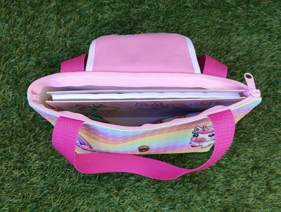 Conjunto Mala, estojo e caderno