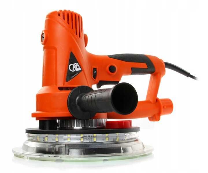 SZLIFIERKA DO GIPSU Tynku Gładzi 180MM Led + 6 x Papier Ścierny