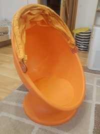 Fotel Ikea Ps Lomsk obrotowy pomarańczowy