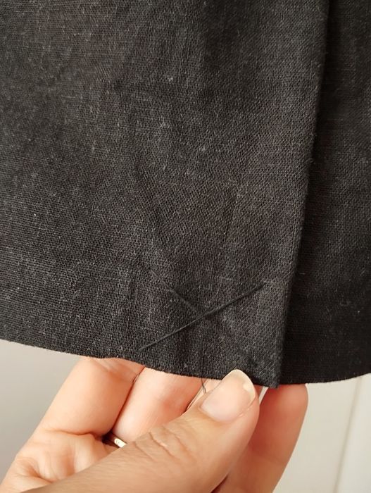 Mała Czarna , klasyczna sukienka rozm 42 , L, XL ,len i wiskoza