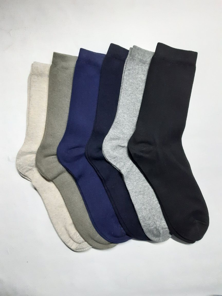 Meias em algodão 100%, pack de 12 pares