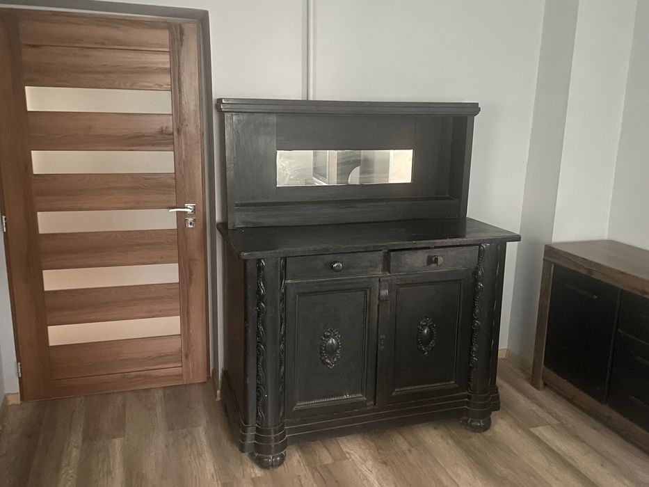 Dębowa Szafka kredens czarna