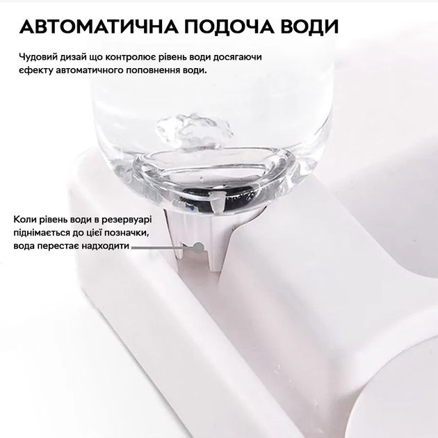 Миска для животных котов и собак с автоматической поилкой