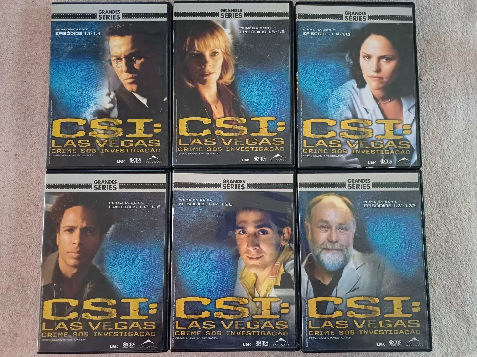 DVDs CSI Las Vegas, temporada 1 da série, coleção 6 DVD,c caixa cartão