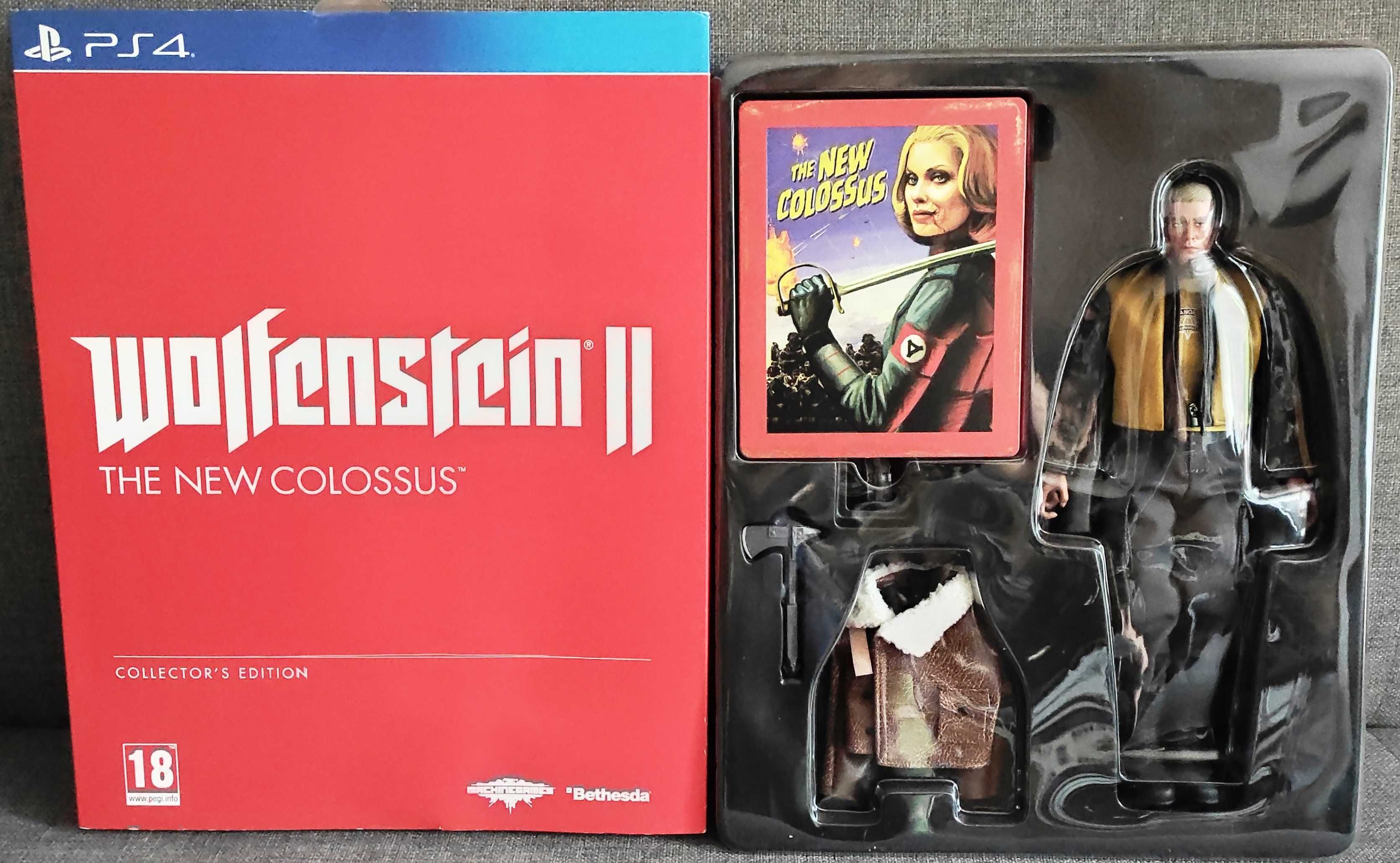 Wolfenstein 2 II: The New Colossus Edycja Kolekcjonerska PS4 Komplet