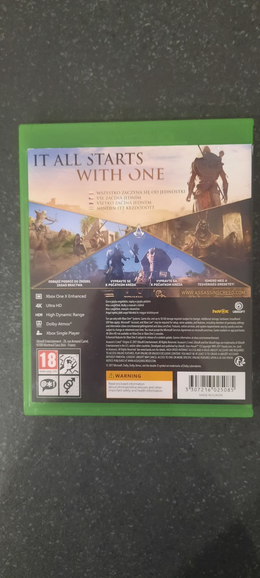 Assassin's Creed Origins xbox one wersja PL