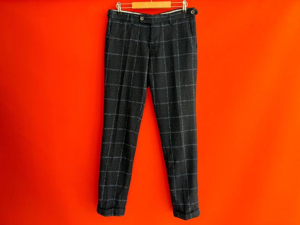 Berwich Italy оригинал мужские шерстяные брюки штаны размер 48 M 31