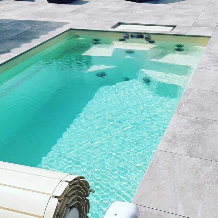 Basen ceramiczno-karbonowy 4,75x2,43x1,35m wbudowane SPA DOŻYWOTNIA GW