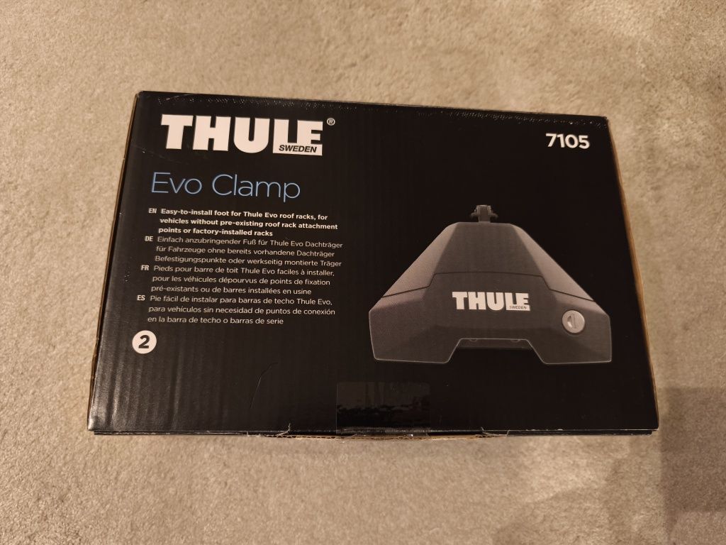 Thule Evo Clamp 7105 + zestaw (kit) dopasowujący 145114 do Audi A5