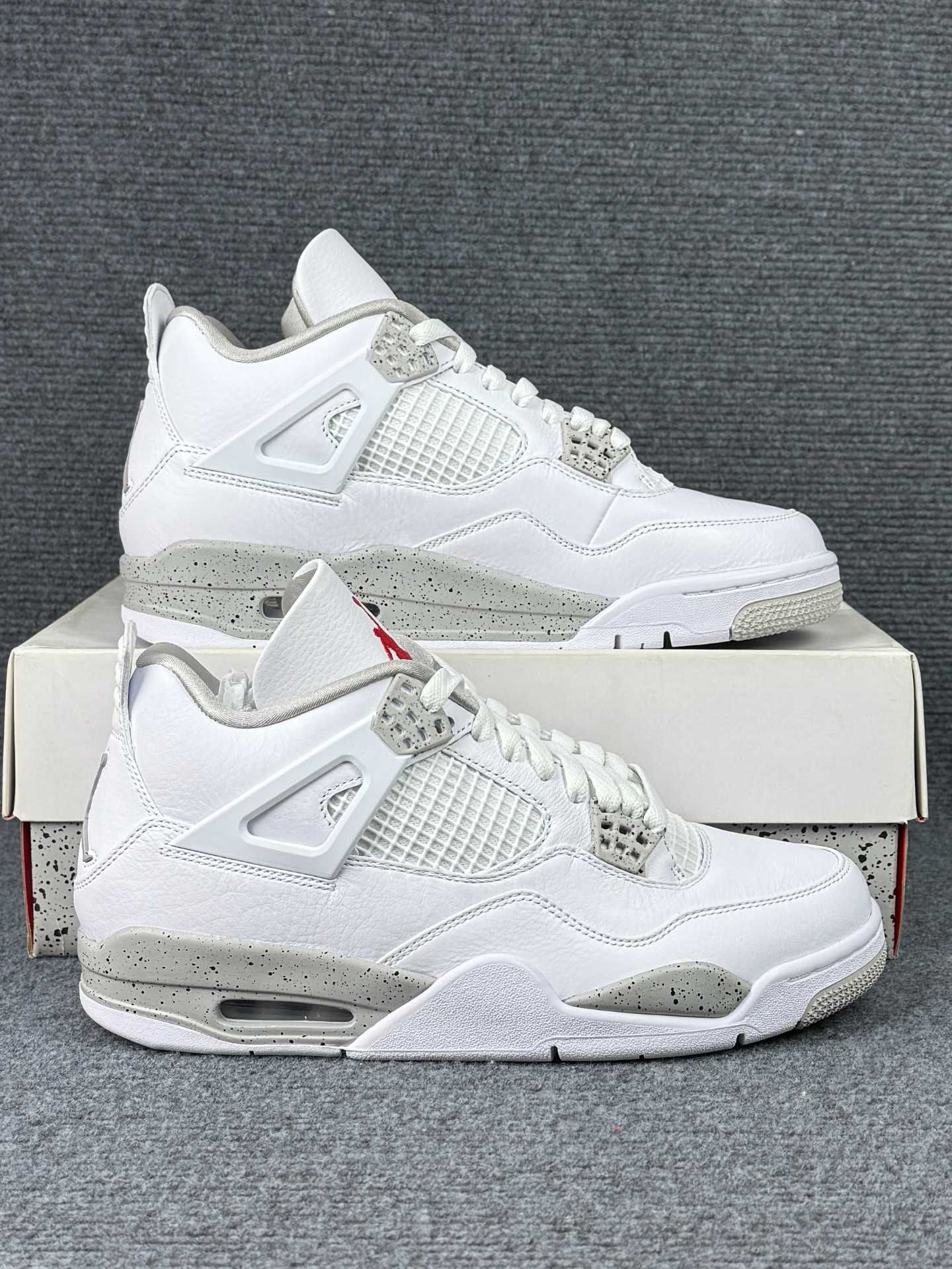 WhiteOreo/ButyJordan4*RetroUnisextrampkiRozmiar.44