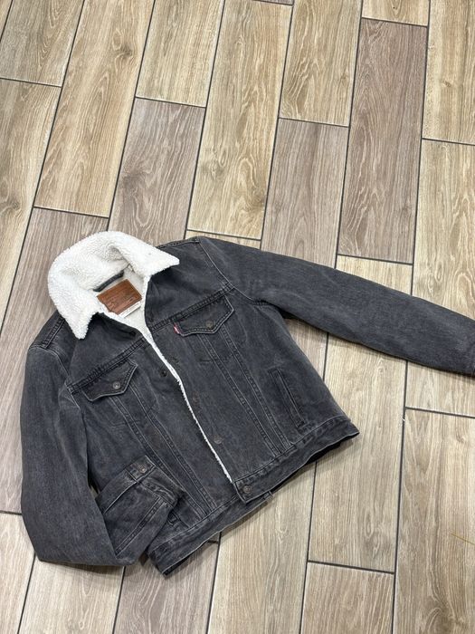 Жіноча джинсова куртка Levi’s Sherpa Premium S, шерпа